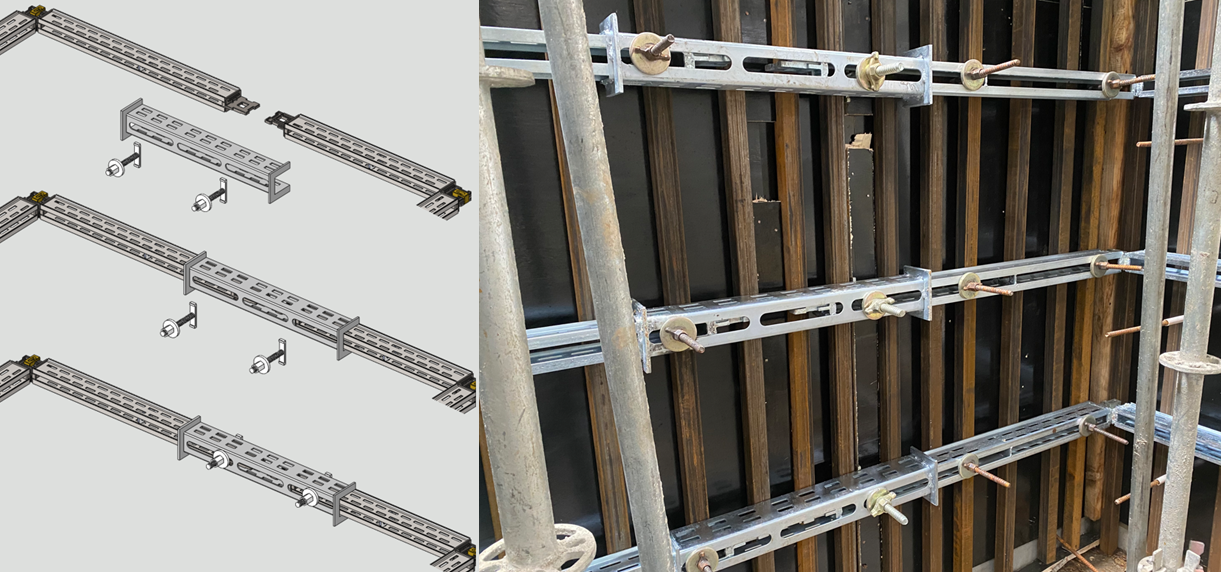 Wall Formwork Clamp | Steel Back Tie for Concrete Wall Formwork