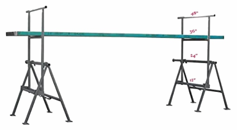 Folding A-Frame Scaffold | Electrostatic Powder-Coated Construction Trestle